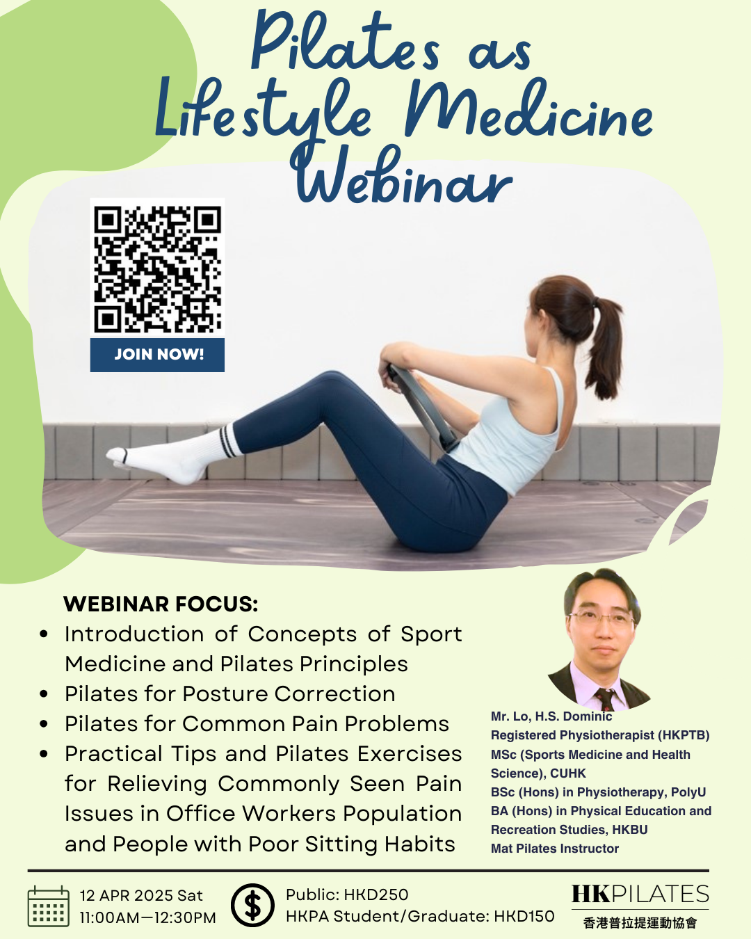 Pilates as Lifestyle Medicine Webinar